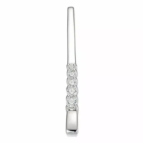 diamant hängen i 14  carat vitguld 0,256 ct