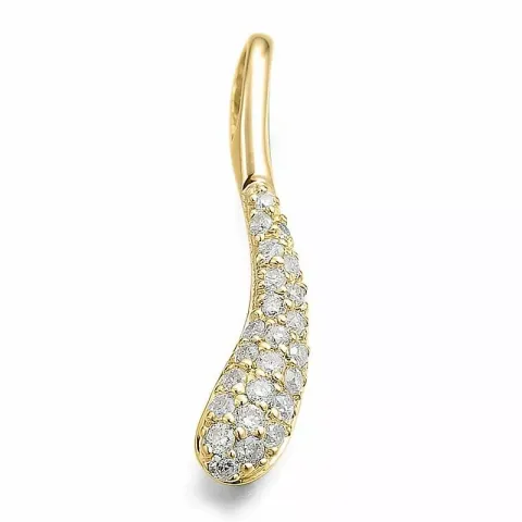 diamant hängen i 14  carat guld 0,133 ct