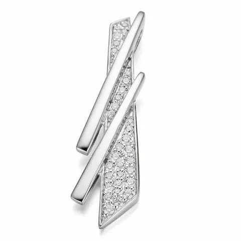 abstrakt diamant hängen i 14 carat guld 0,304 ct