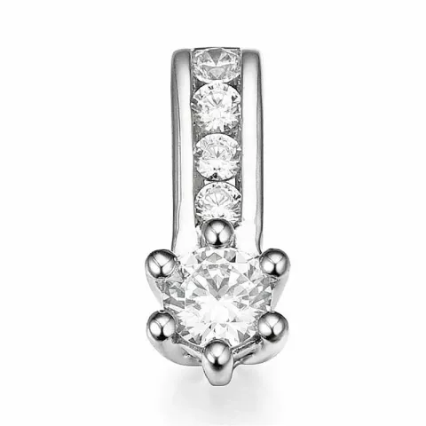 diamant hängen i 14 carat vitguld 0,14 ct 0,064 ct