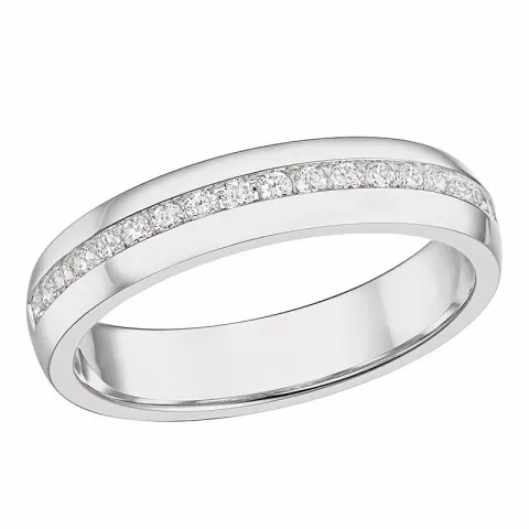 diamantring i 14 karat vitguld 0,21 ct