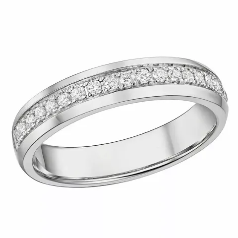 diamantring i 14  karat vitguld 0,21 ct