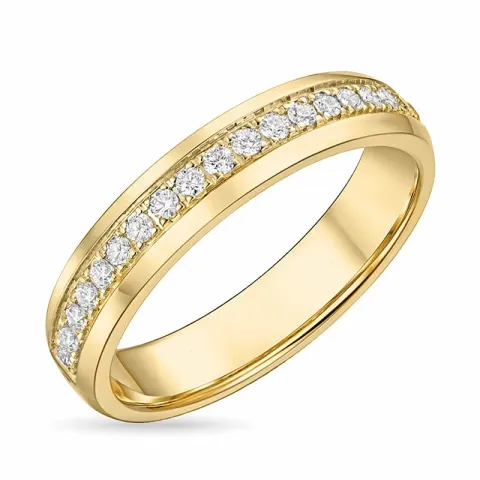 diamantring i 14  karat guld 0,21 ct