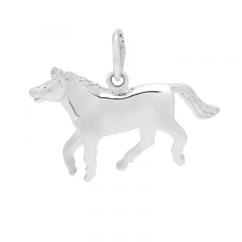 Hästar hängen i silver