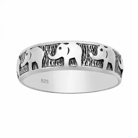 elefant ring i silver