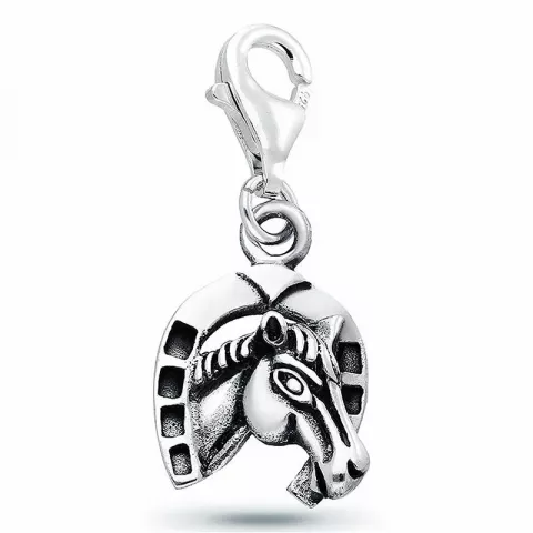 hästsko charms hängen i silver 