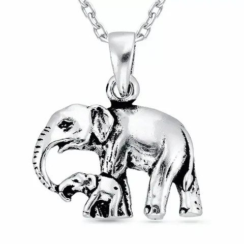 elefant hängen i silver