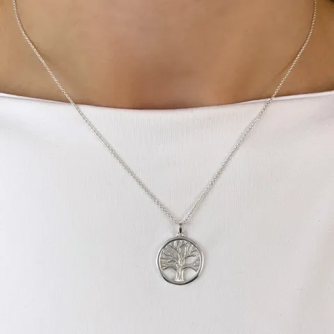 17 mm livets träd hängen i silver