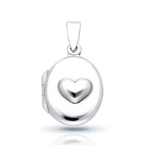 11 x 12 mm medaljong i silver