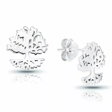 10 mm livets träd örhängen i silver