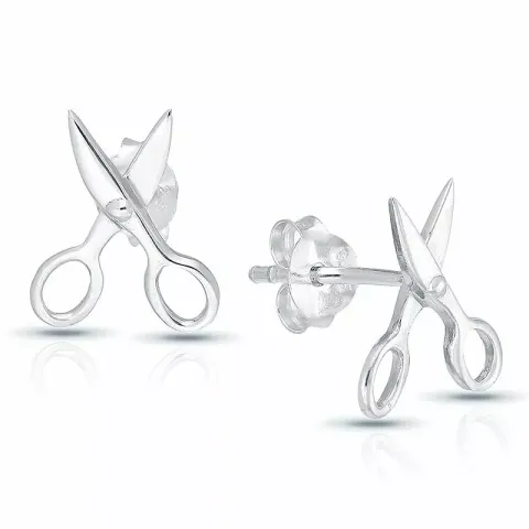 Blanka sax örhängen i silver