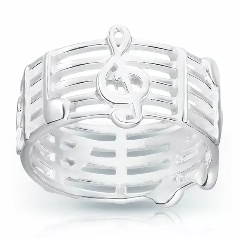 Stor nod ring i silver
