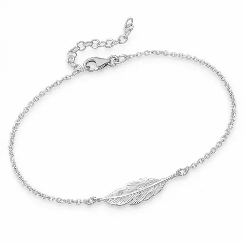 Fjädrar armband i silver med hängen i silver