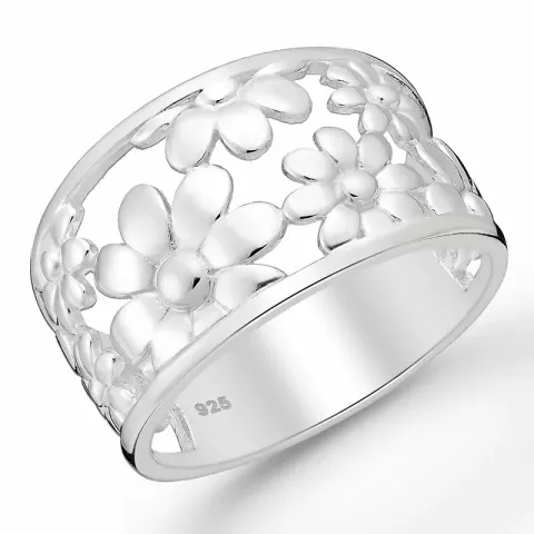 blommor ring i silver