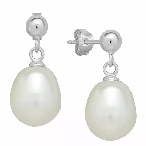 droppe örhängestift i silver