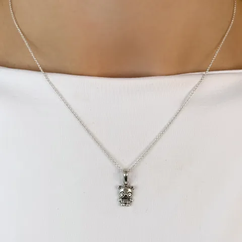 panda hängen i silver