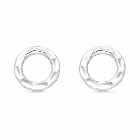 12 mm runda örhängestift i silver