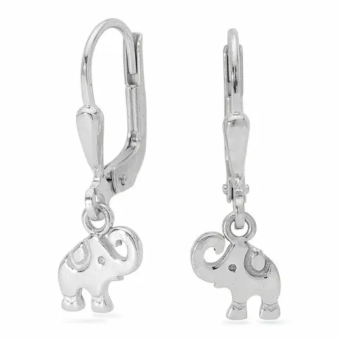 elefant örhängen i silver