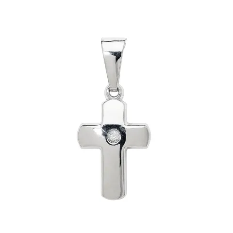 kors hängen i silver