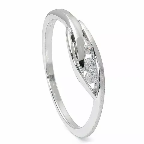 abstrakt ring i silver