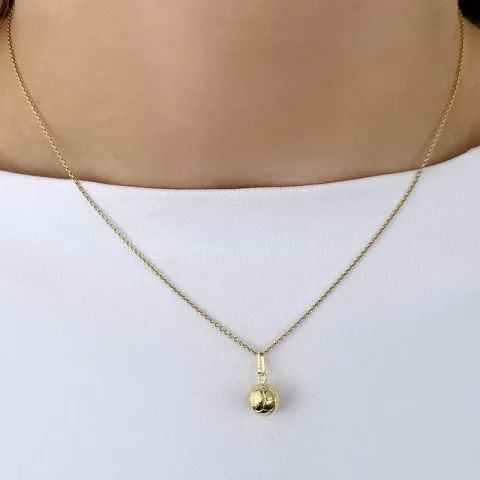 basketboll hängen i 9 karat guld