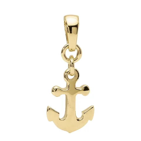 12 x 9 MM kors hängen i 9 karat guld