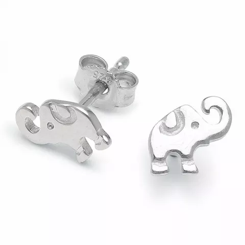 elefant barnörhängen i silver