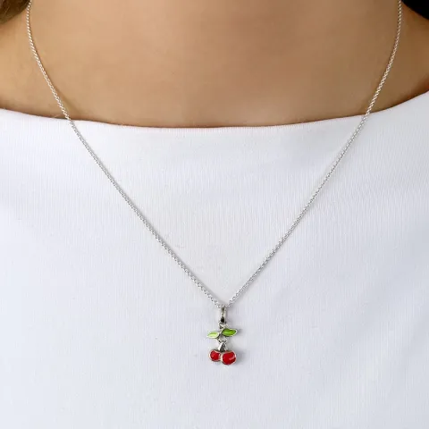 körsbär hängen i silver