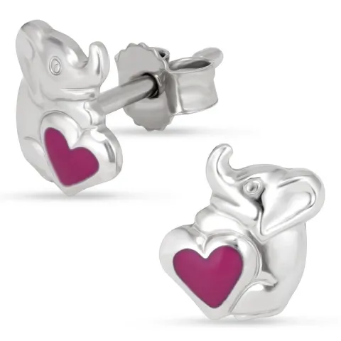 elefant örhängestift i silver