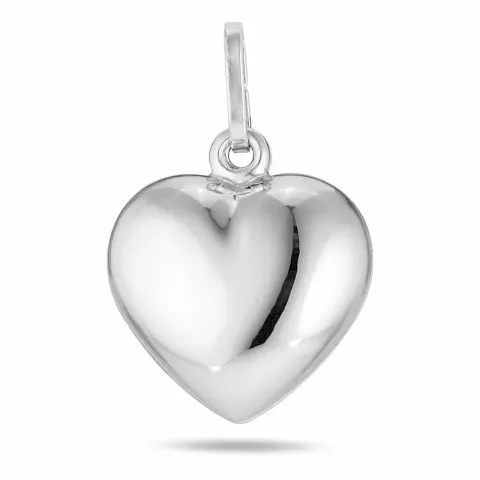 12 x 14 mm hjärta hängen i silver