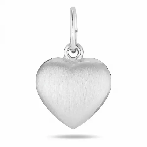 8 x 9 mm hjärta hängen i silver