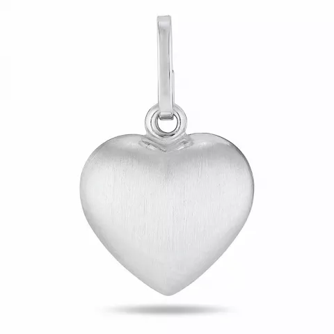 9,5 x 11,5 mm hjärta hängen i silver