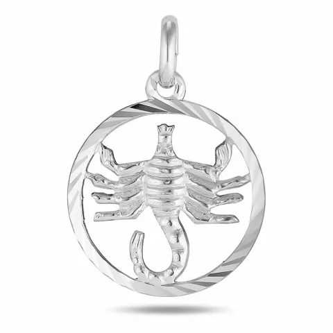 stjärnteck skorpionen hängen i silver