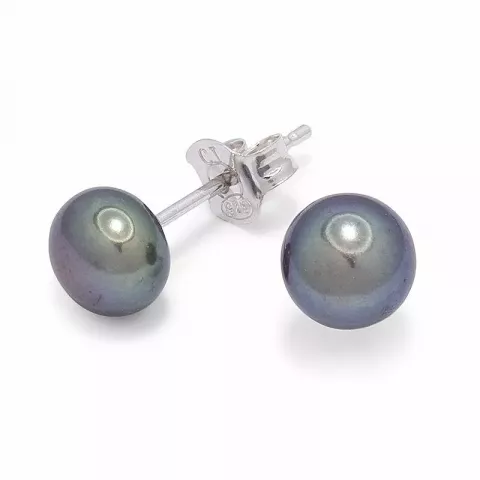 6,5 mm pärla örhängestift i silver