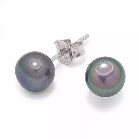 7-7,5 mm runda pärla örhängestift i silver