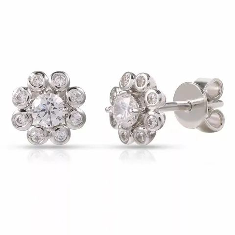 blommor örhängen i silver