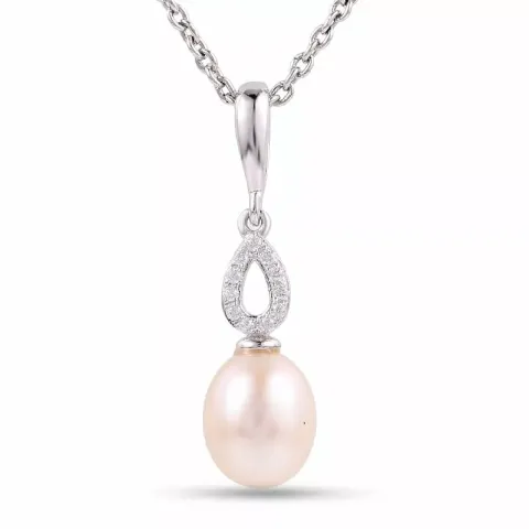 pärla hängen i silver