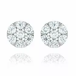 runda örhängen i silver