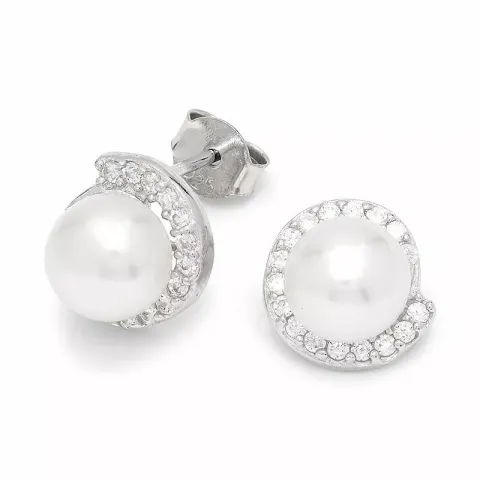 pärla örhängen i silver