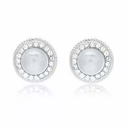 pärla örhängen i silver