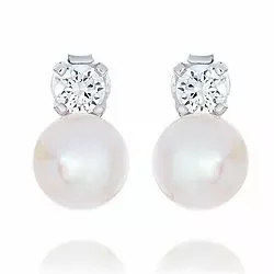 pärla örhängen i silver