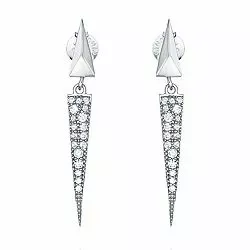 Långa örhängen i silver