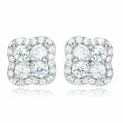 fyrkantigt örhängen i silver