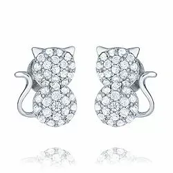 katter örhängen i silver