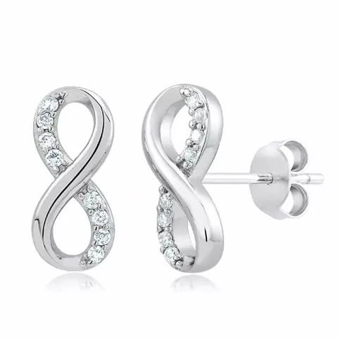 infinity örhängestift i silver