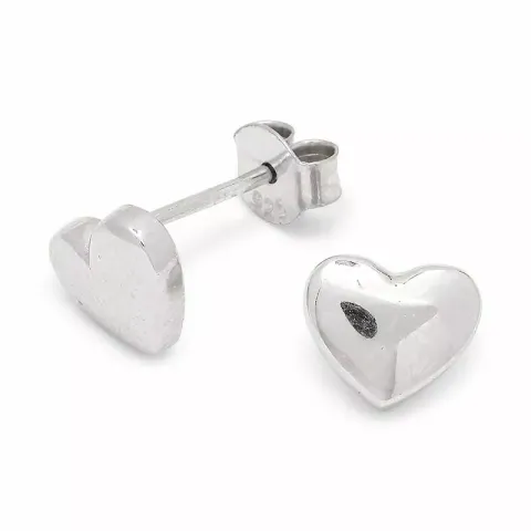 hjärta örhängestift i silver