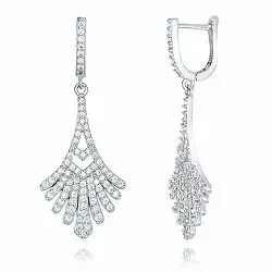 långa örhängen i silver