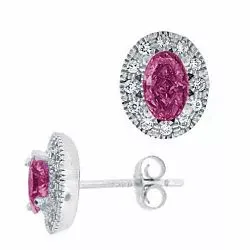 ovala örhängen i silver