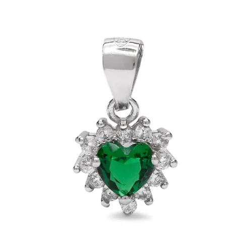 hjärta hängen i silver