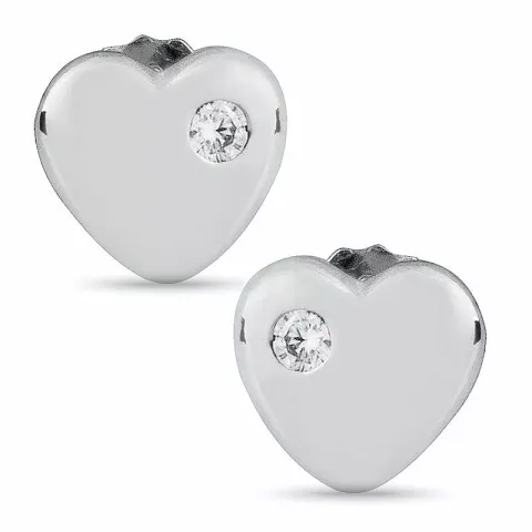 små örhängestift i silver